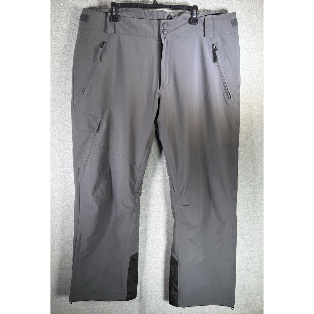 Obermeyer Mens Alpinist Stretch Insulated Ski Pants Gray Size 2XL
